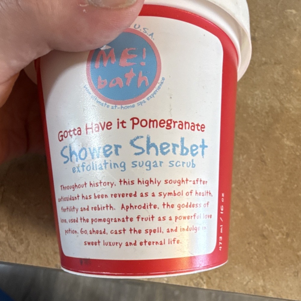 ME! Bath Gotta Have it Pomegranate Exfoliating Sugar Scrub 16 oz Vitamin E